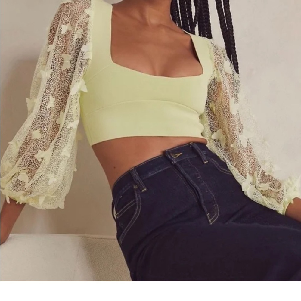Free People Intimately Flutter By Bandage Crop Top Women's Large